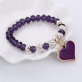 Love Pendant Crystal Bracelet