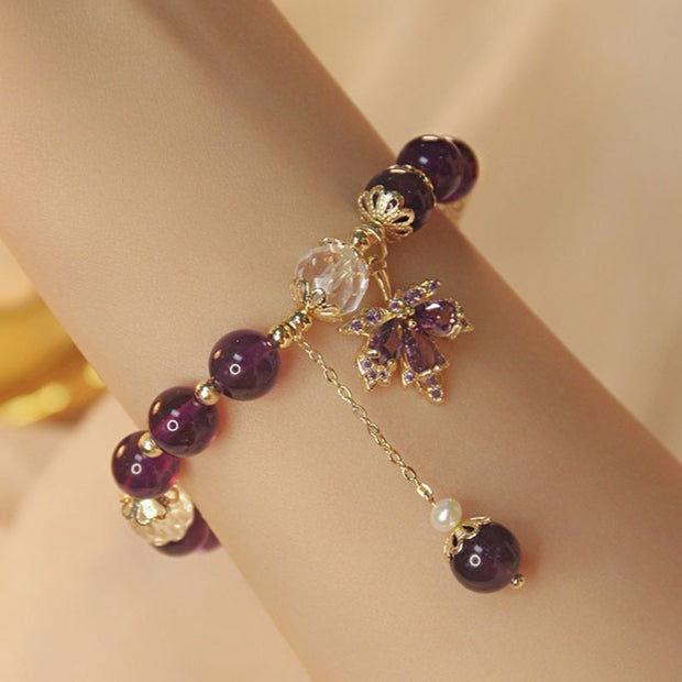Natural Uruguay Amethyst Bracelet