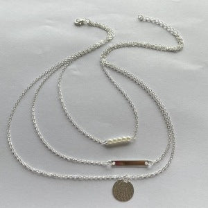 Wave Pendant Clavicle Necklace