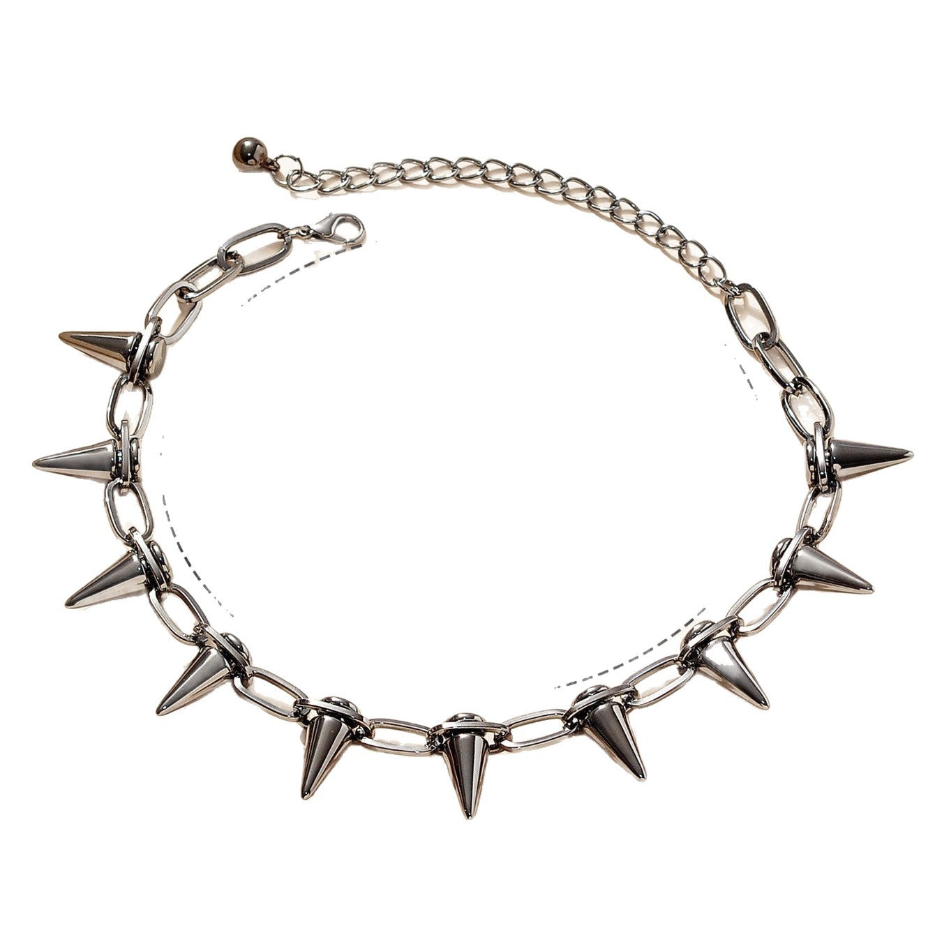 Punk Stud Pendant Necklace