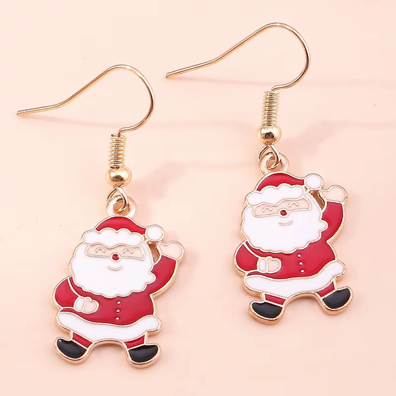 Cute Colorful Christmas Tree Drop Earrings for Women Festival Christmas Dangle Earrings Girls Party Jewelry Gifts