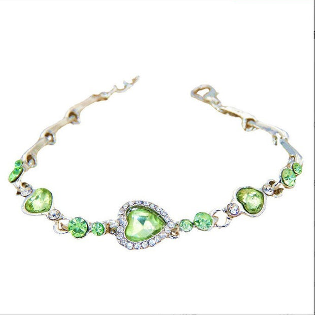 Ocean Heart Crystal Constellation Bracelet